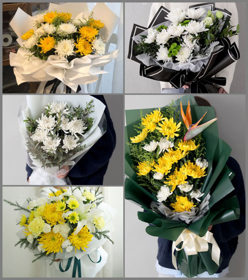 河北石家庄藁城区南董镇南董村白事花束代送